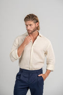 Camisa Positano Bege Claro – Linha Resort