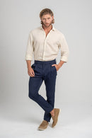 Camisa Positano Bege Claro – Linha Resort