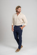 Camisa Positano Bege Claro – Linha Resort