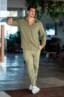 Camisa Resort Ampla - Linha Resort - Verde Militar