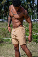 Short Sport Tecido Tecnológico - Linha Urban - Marrom Claro