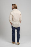 Camisa Positano Bege Claro – Linha Resort