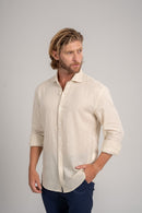 Camisa Positano Bege Claro – Linha Resort