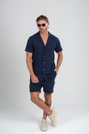 Short New Paradizo Azul Escuro