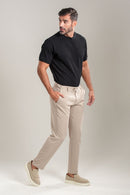 Calça Roman Confort Tec Caqui - Linha Rich