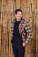 Camisa Henley Gold Manga Comprida Preta - Linha Essential