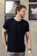 Camiseta Luxor Gold Algodão Egípcio - Linha Essential - Preto