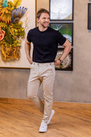 Calça Roman Alfaiataria Com Ajuste Cintura Off White - Linha Rich