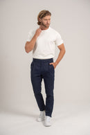 Calça Alfaitaria Tec Felline Azul Escura - Linha Rich