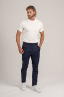 Calça Alfaitaria Tec Felline Azul Escura - Linha Rich