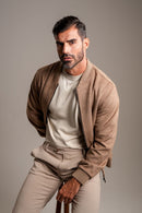Calça Roman Confort Tec Caqui - Linha Rich