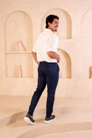 Conjunto Camisa Great Time Off + Calça Felline Tec Azul