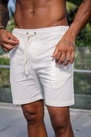 Short Urban Sarja Com Elastano Off White - Linha Urban