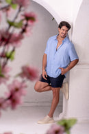 Camisa Easy Vibe Vintage Azul - Linha Urban