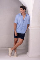 Camisa Easy Vibe Vintage Azul - Linha Urban
