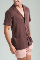 Camisa Paradizo Tricô Gola Cubana Marrom - Linha Urban