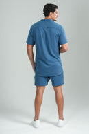 Short Paradizo Tricô Azul Petróleo – Linha Urban
