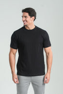 Camiseta Blaine Tricô Preta - Linha Rich