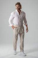 Calça Alfaitaria Satori Off Rose - Linha Urban