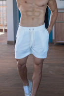 Short Tricô Paradizo Off White - Linha Urban