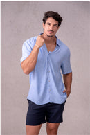 Camisa Easy Vibe Vintage Azul - Linha Urban