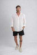 Short Urban Sarja Com Elastano Preto - Linha Urban