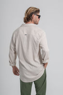 Camisa Resort Ampla - Linha Resort - Bege Acinzentado