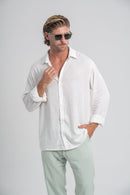 Conjunto Calça Positano Verde e Camisa Resort Ampla Branca