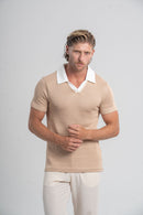 Conjunto Camisa Polo Monte Carlo Bege + Calça Vegas Off Rose