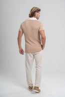 Conjunto Camisa Polo Monte Carlo Bege + Calça Vegas Off Rose