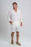 Conjunto Amalfi Puro Linho Off White - Linha Resort