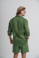 Conjunto Amalfi Puro Linho Verde - Linha Resort