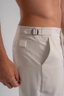 Conjunto Camisa New Paradizo Verde e Short Aqua Tailor Creme