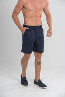 Conjunto Amalfi Puro Linho Azul Escuro - Linha Resort