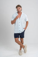 Short Aqua Tailor Azul Escuro - Linha Resort