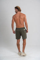 Short Urban Sarja Com Elastano Verde Escuro - Linha Urban