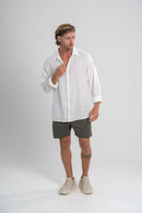 Short Urban Sarja Com Elastano Verde Escuro - Linha Urban