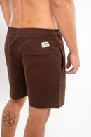 Short Urban Sarja Com Elastano Marrom - Linha Urban