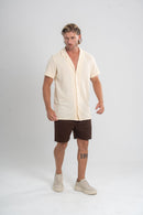 Short Urban Sarja Com Elastano Marrom - Linha Urban