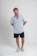 Short Urban Sarja Com Elastano Azul Escuro - Linha Urban