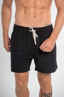 Short Linho Cut - Linha Resort - Preto