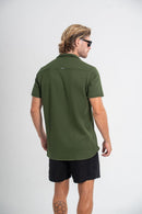 Conjunto Camisa Paradizo Verde Militar e Short Cut Preto
