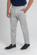 Calça Luxor Alfaitaria Egípcia Cinza Claro - Linha Rich