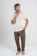 Camisa Polo Tricô Monte Carlo Off White - Linha Resort