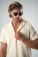 Conjunto Camisa New Paradizo Bege Claro + Calça Vegas Verde