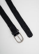 Cinto Ascot Tresse - Couro Traçado Preto