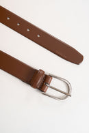 Cinto Belmont - Couro Liso Marrom