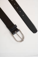 Cinto Belmont - Couro Liso Preto