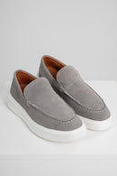 Loafer Portofino Camurça - Linha Resort - Cinza