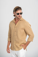 Camisa Positano Marrom Claro – Linha Resort
